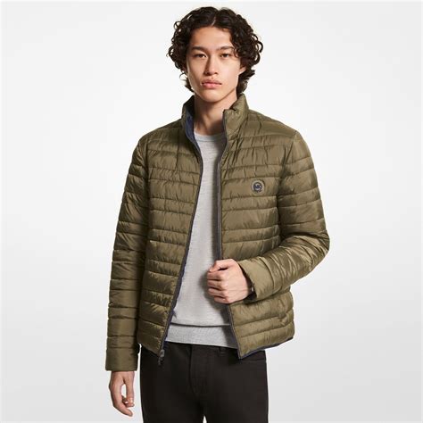 michael kors men puffer jacket|Michael Kors reversible puffer jacket.